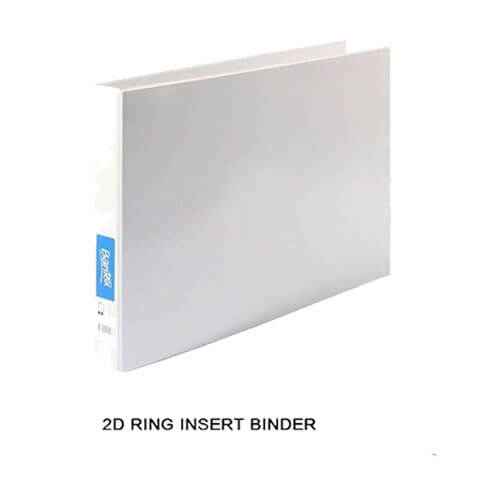 Bantex Landscape Insert Binder White 25mm A3 - 4 D-Ring