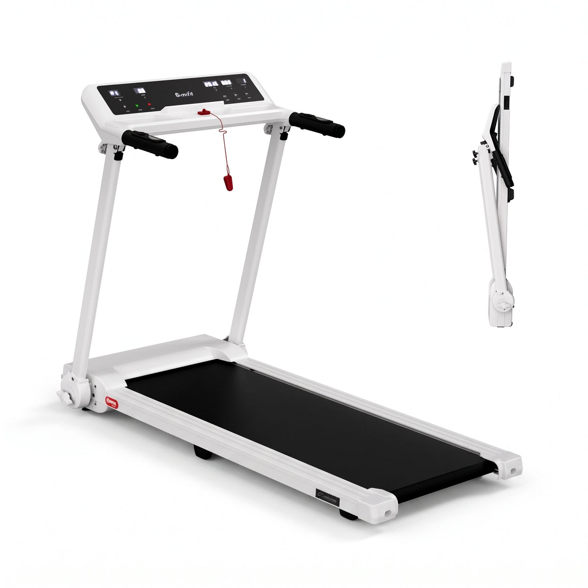 Everfit Treadmill Electric Home Gym Fitness Exercise Knob Foldable 450mm White