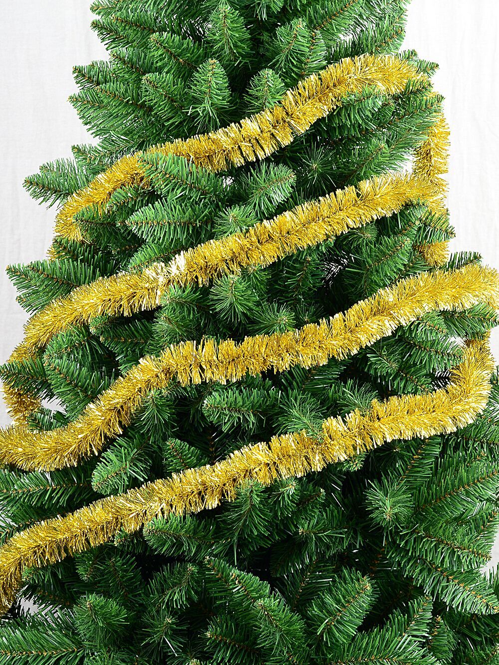 Classic 6ply Gold Metallic Fir Christmas Tinsel Garland | 5m x 50mmGold