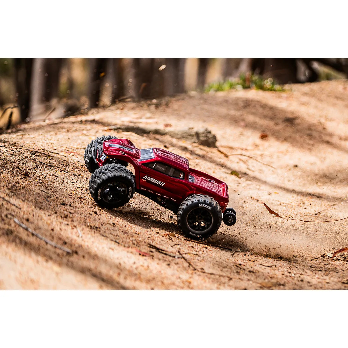 Atrek Ambush Pro RC Monster Truck Electric Brushless 2WD 1/10 Scale RTR - Sonic Blue