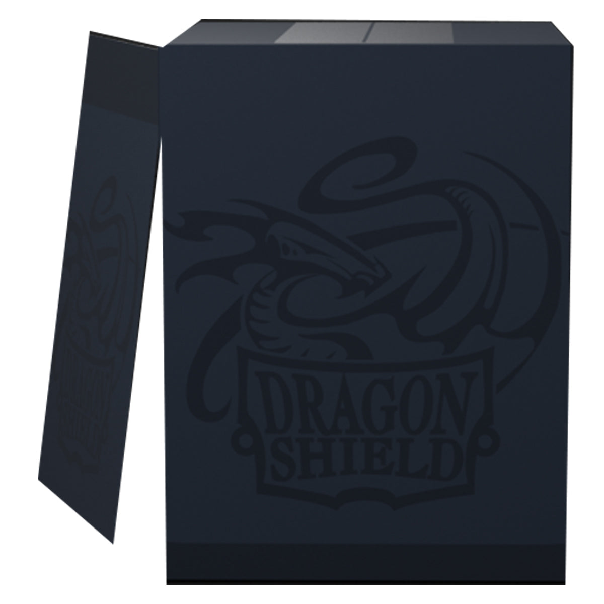 Arcane Tinmen Dragon Shield Revised Double Shell - Midnight Blue/Black Deck Box