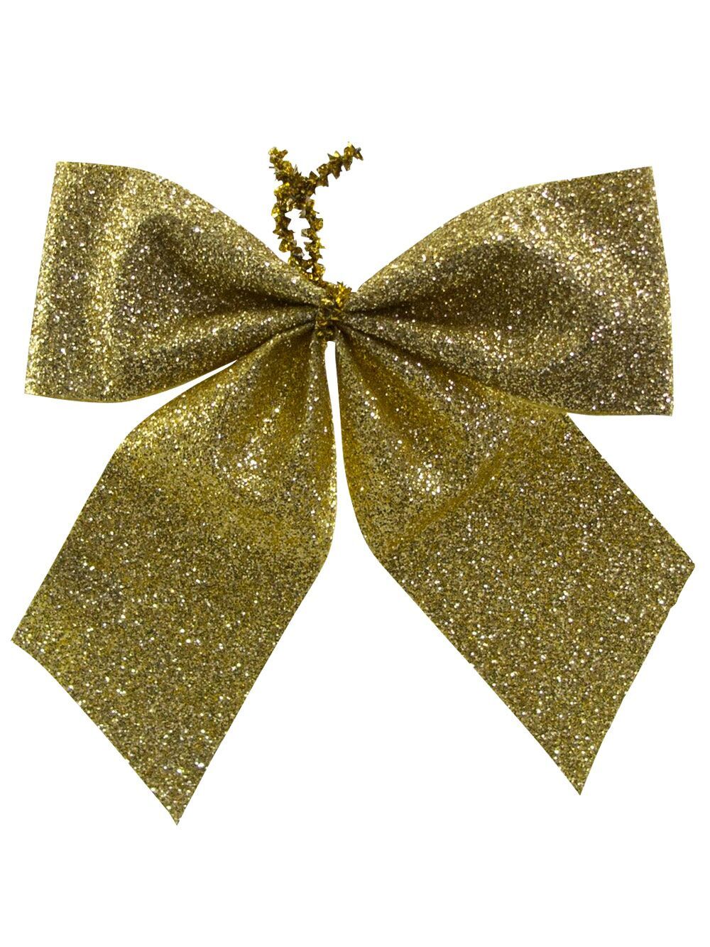 6x Gold Glitter Timeless Essential Bows | 80mmGold