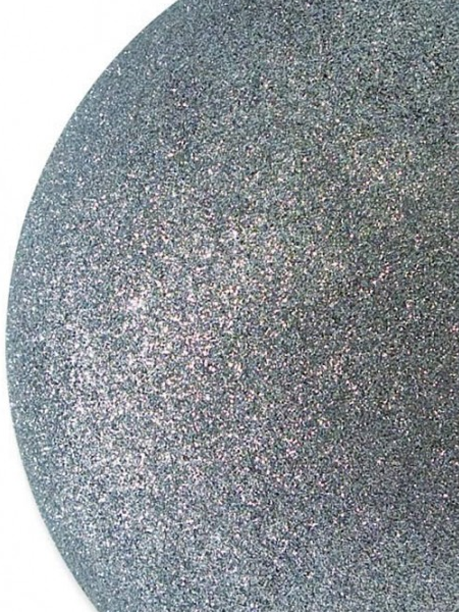 Majestic Silver Glitter Large Display Bauble | 20cmSilver
