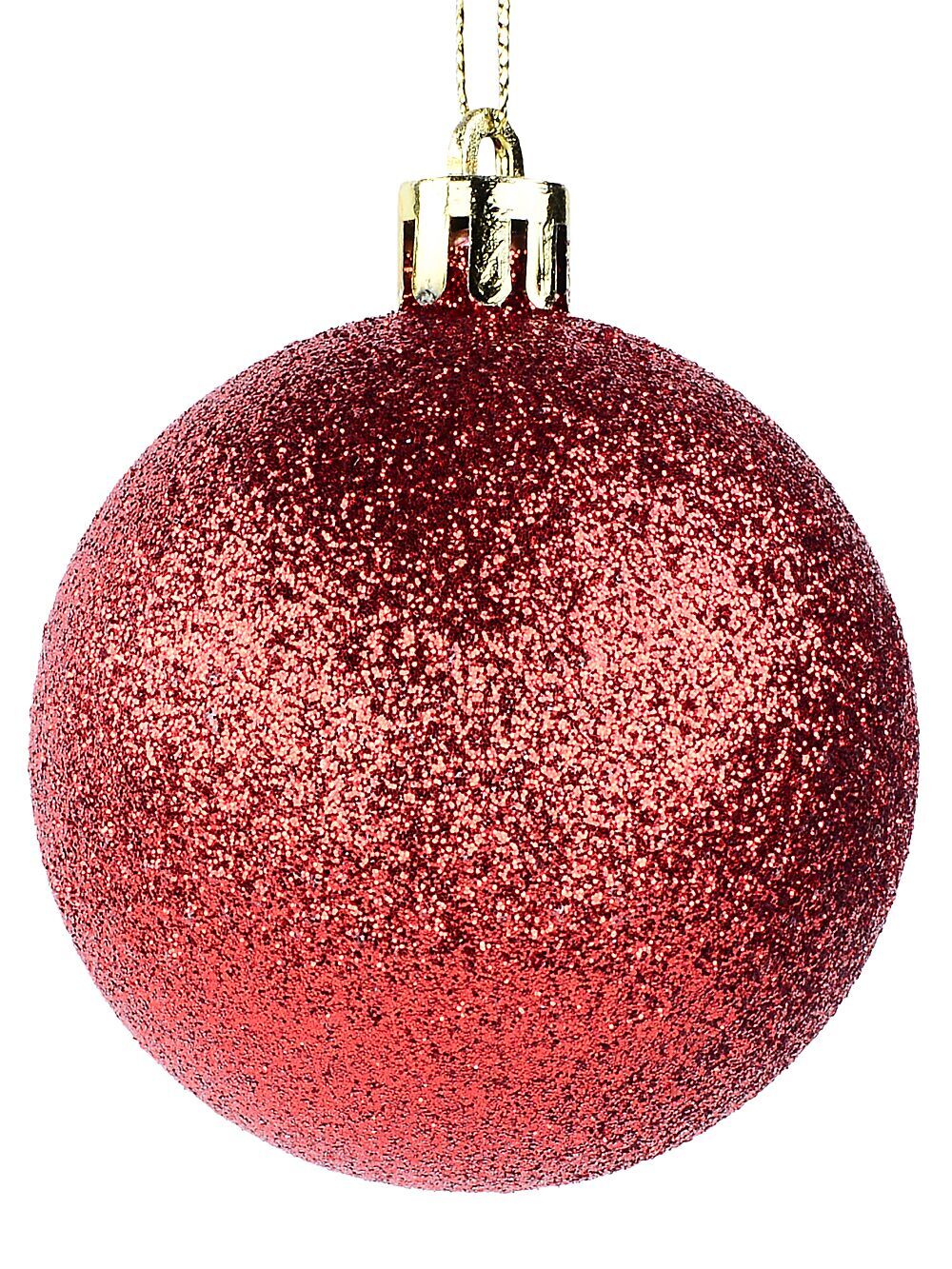 35x Red Shiny Matte Glitter & Pearl Essential Baubles | 60mmRed
