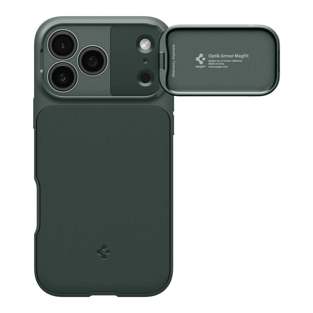 SPIGEN Optik Armor MagSafe Case for iPhone 18 Pro/17 Pro (Abyss Green)