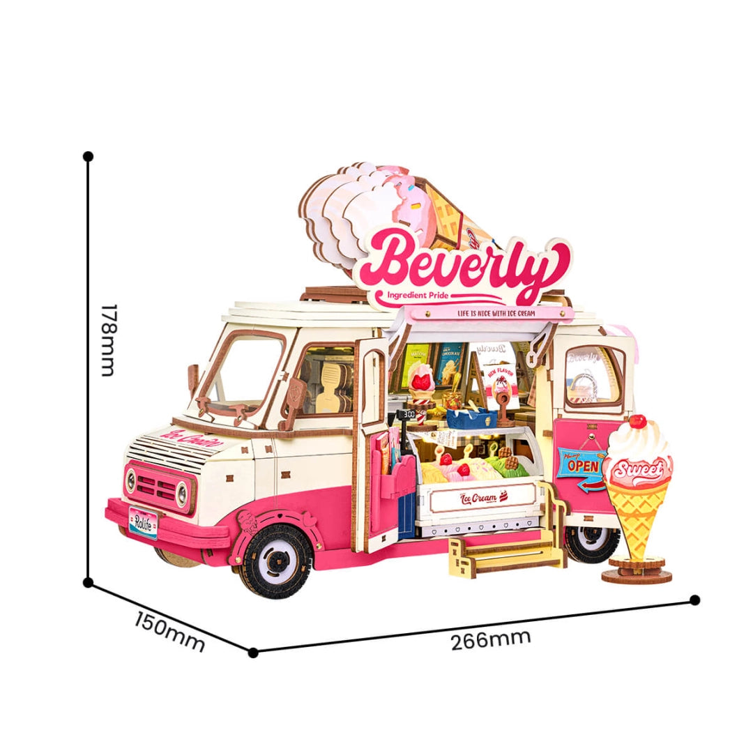 Robotime DIY Beverly's Ice Cream Truck
