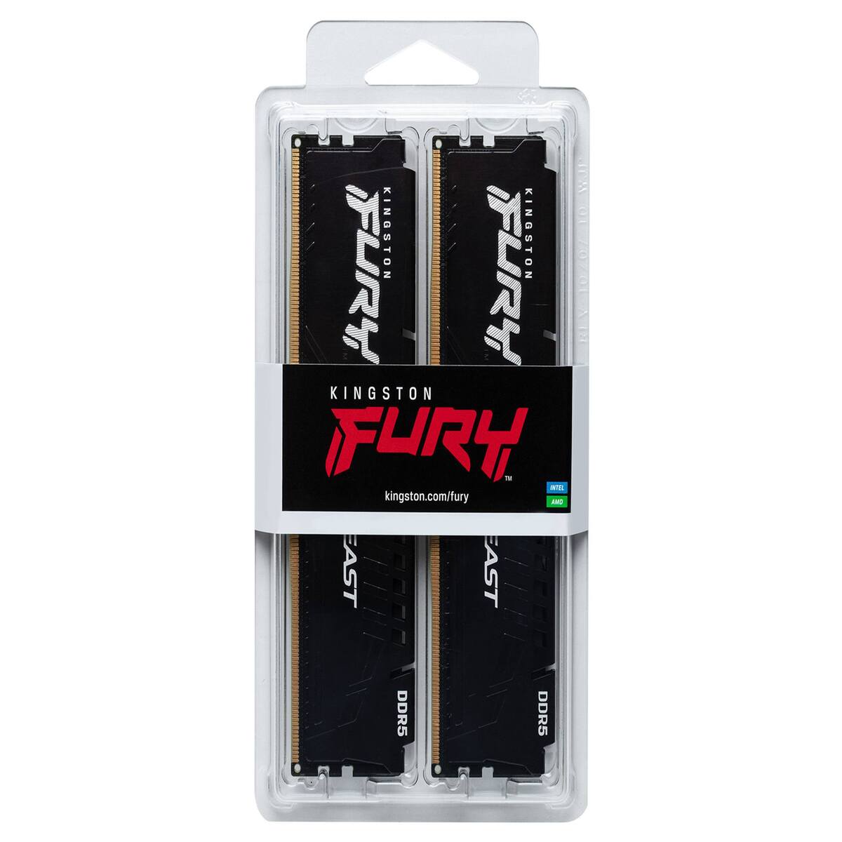 Kingston Fury Beast 16GB (2x8GB) 6000MT/s DDR5 RAM - Black