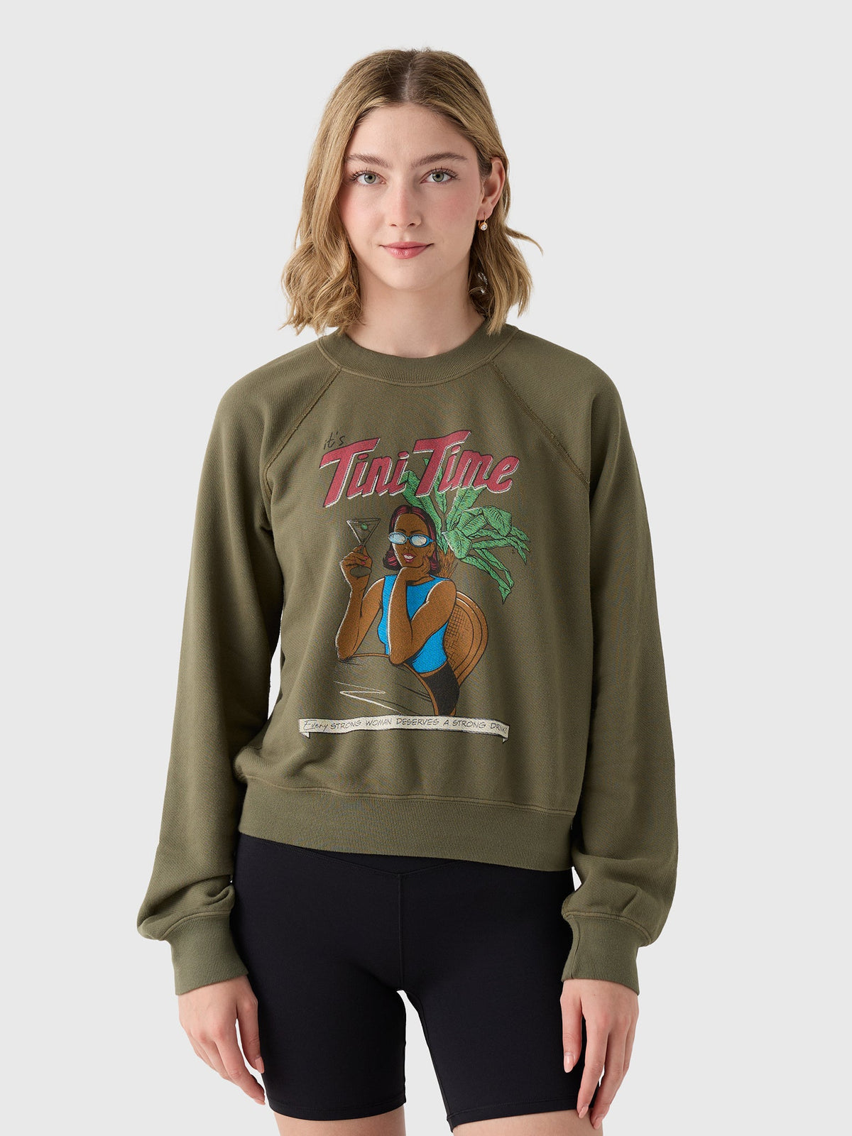 Re/Done Women's Tini Time Classic Crewneck