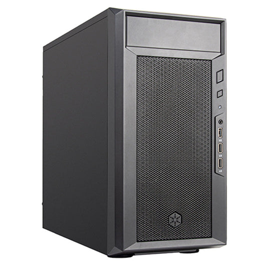 SilverStone SST-FA311-B FARA Micro ATX Case (Black)