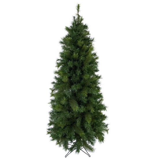 2.3m Slimline Artificial Christmas Tree | 826 Tips & Hinged Branches Green