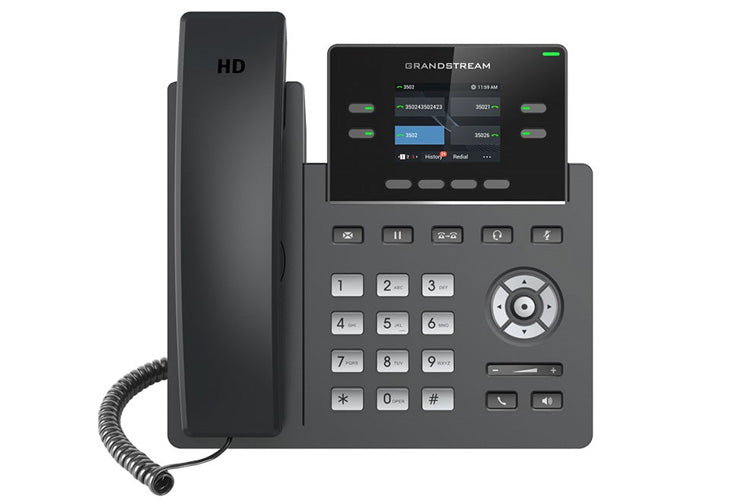 Grandstream GRP2612P 4-Line IP Phone 2 SIP Accounts Dual Color LCD