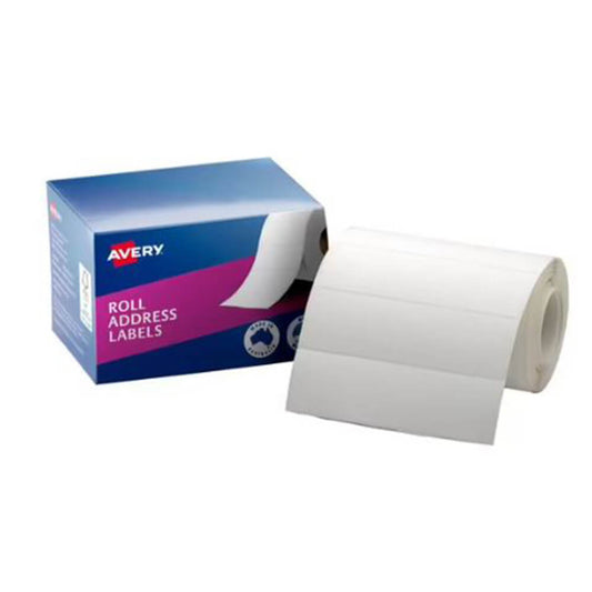Avery Roll Address Labels (Box of 500) - 125x36mm