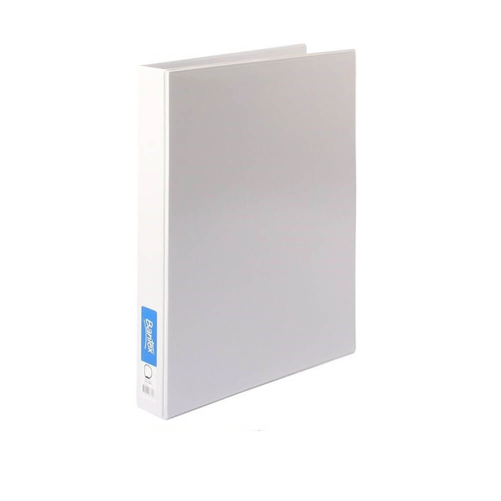Bantex 4 D-Ring Insert Binder White 38mm A3 - Portrait