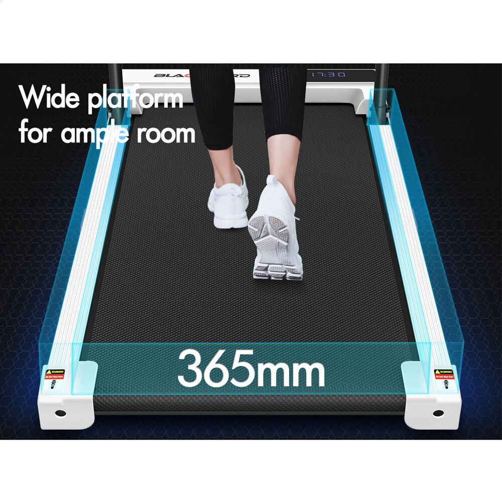 BLACK LORD Treadmill Walking Pad Electric Incline Under Desk (White)