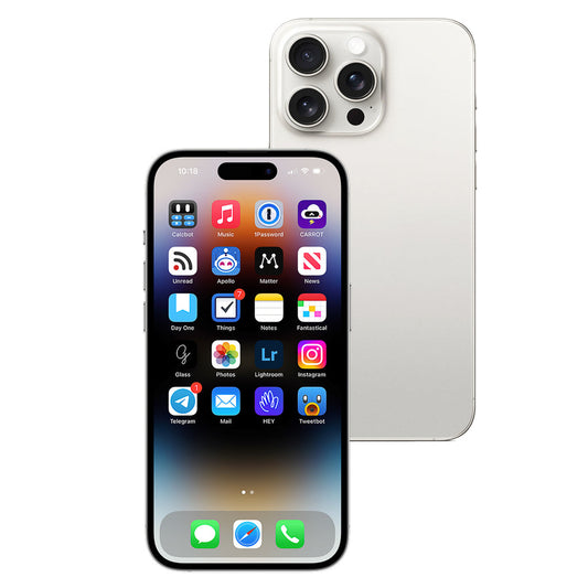 Apple iPhone 15 Pro 128GB (White Titanium) [~Refurbished: Very good]