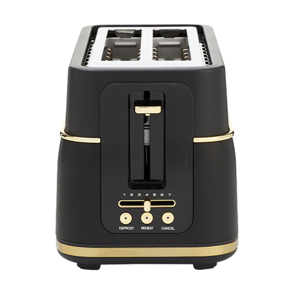Morphy Richards Signature Soft Gold 4-Slice Toaster (Matte Black)