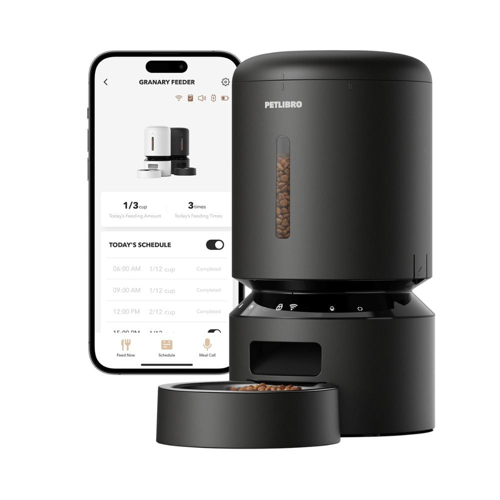 Petlibro Granary Smart Feeder 5L WiFi Automatic Pet Feeder Black