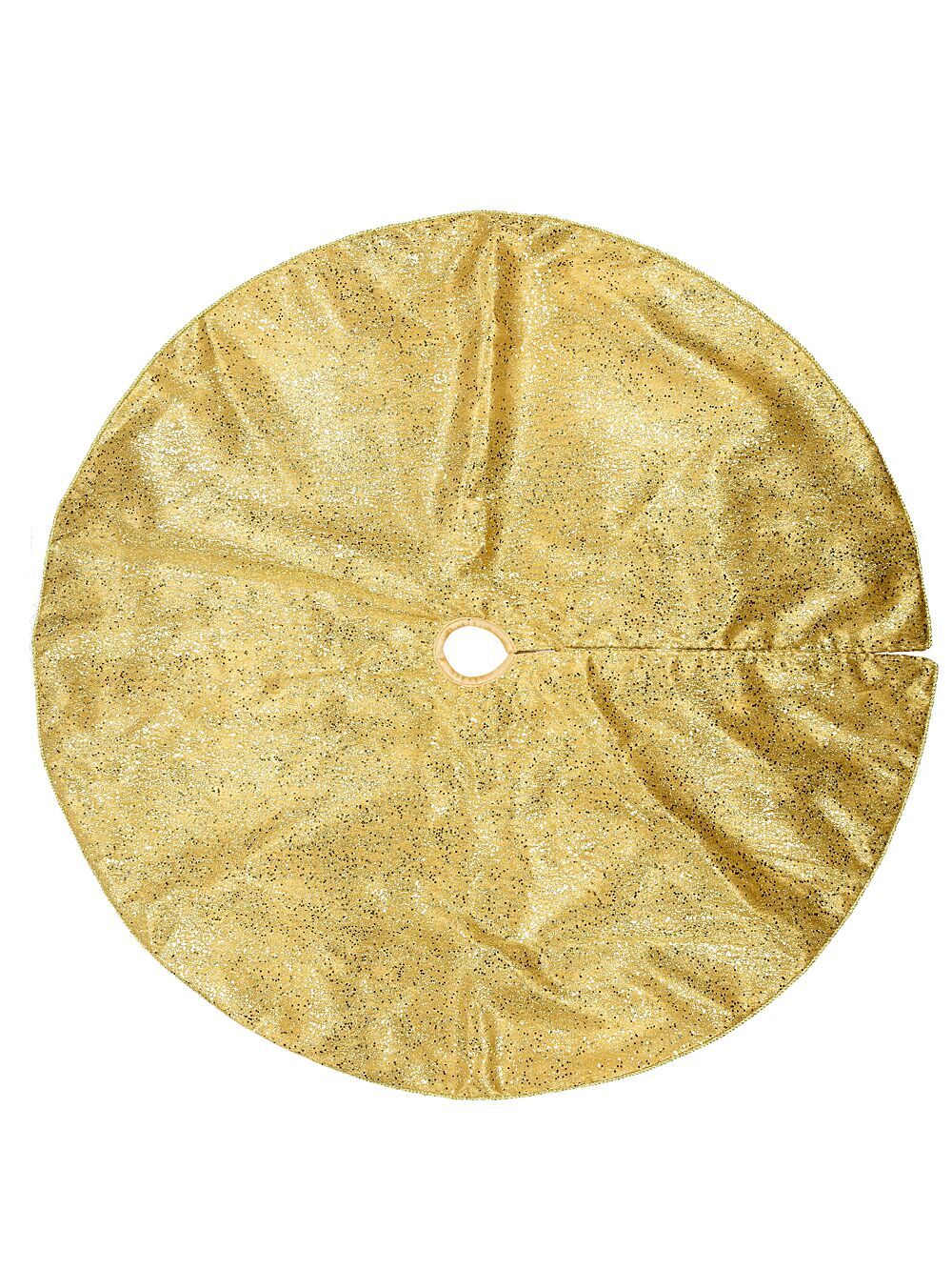 1.2m Metallic Gold Sequin & Glitter Starburst Christmas Tree SkirtGold