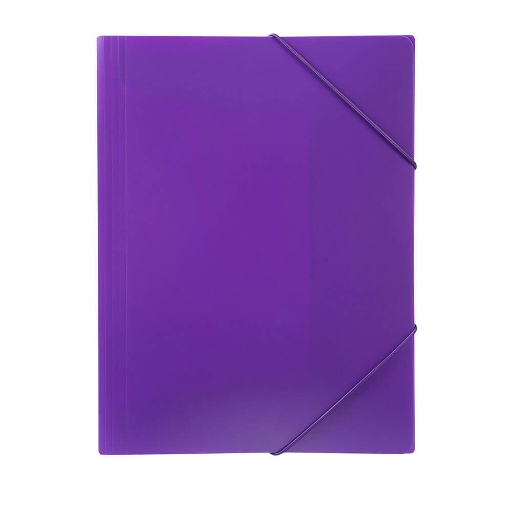 Marbig Soft Touch Brights Document Wallet (A4) - Purple