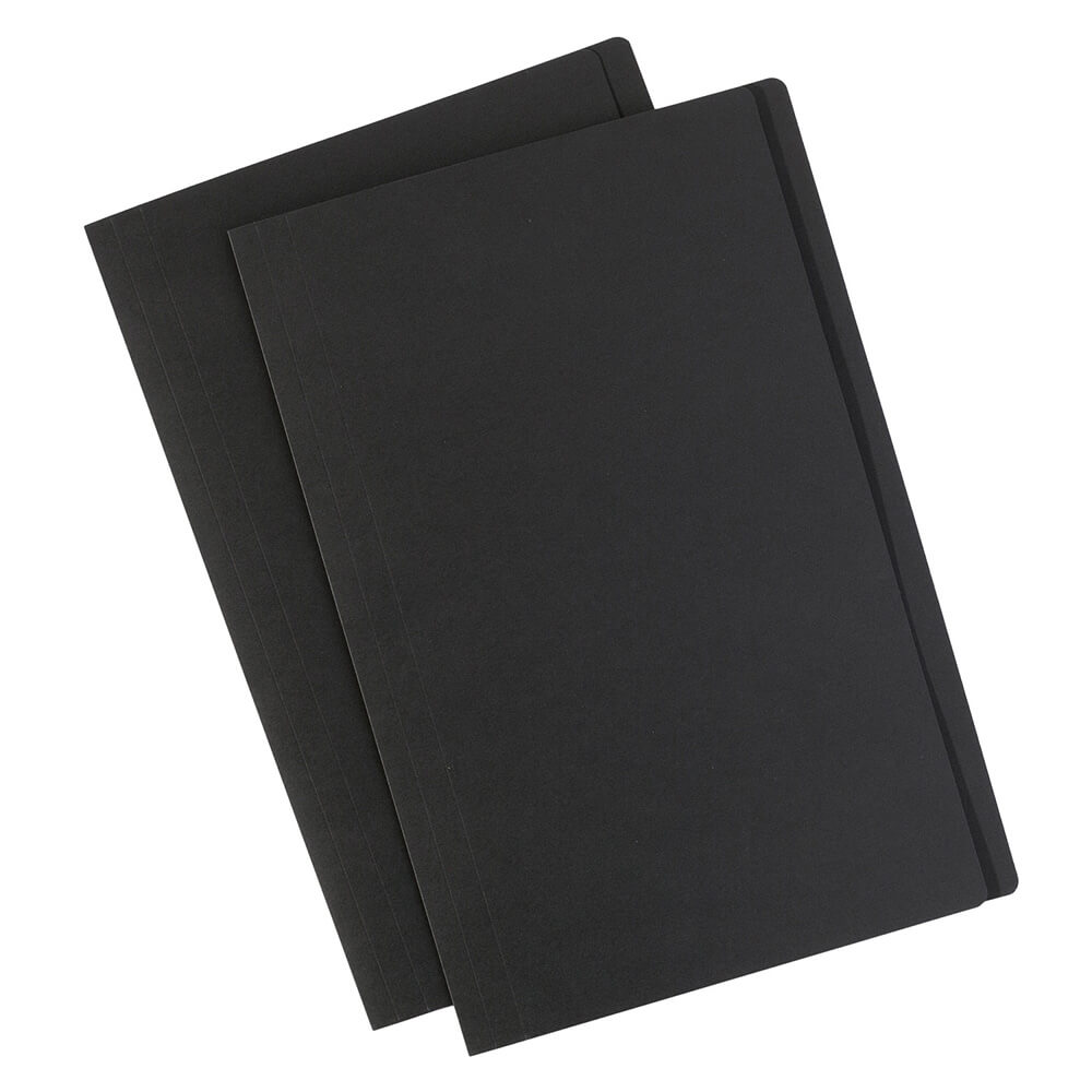 Avery Foolscap Manilla Folders (Pack of 10) - Black