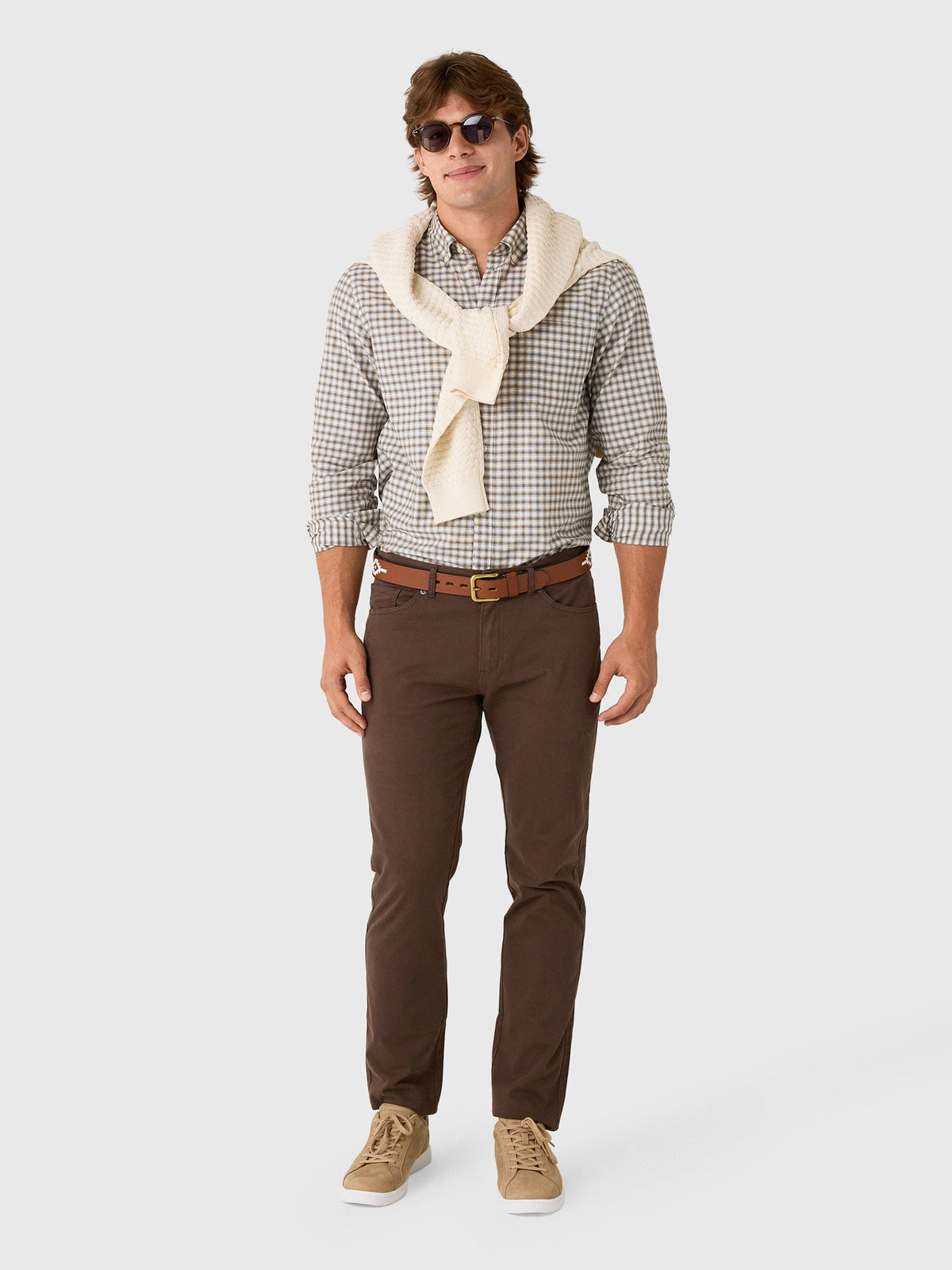 Les Deux Men's Two Tone Mini Check Shirt