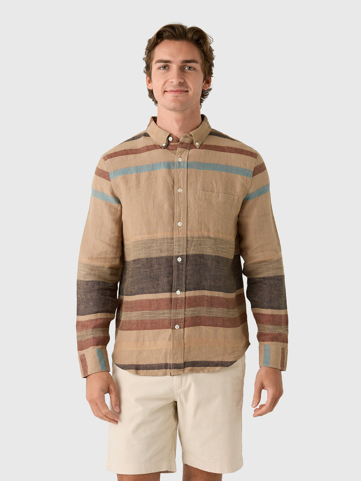 Billy Reid Men's Archive Stripe Weave Tuscumbia Shirt
