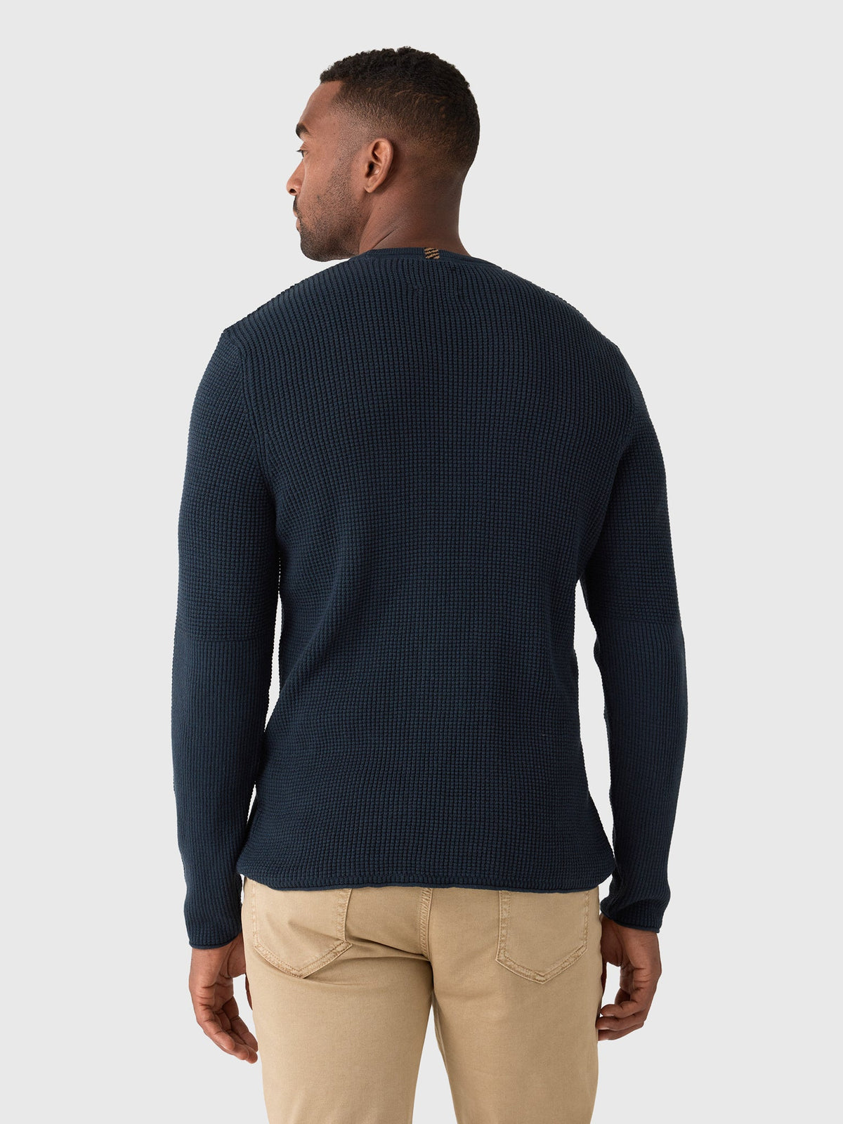 Billy Reid Men's Martin Mini Waffle Crew
