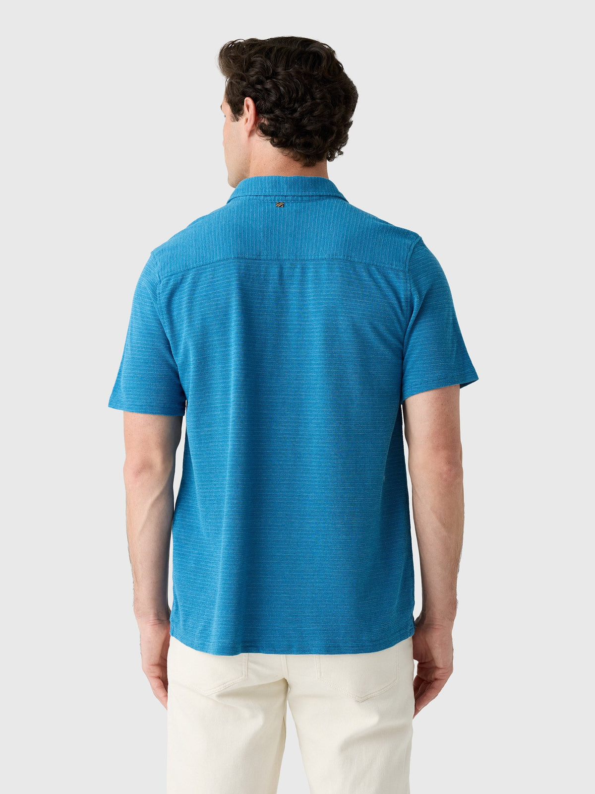 Billy Reid Men's Short Sleeve Textured Treme Knit Shirt
