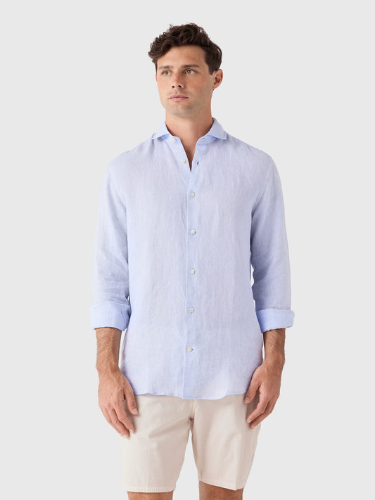 Frescobol Carioca Men's Antonio Linen Shirt