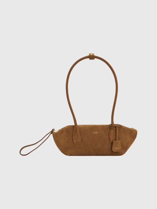Oroton Breeze Suede Baguette Bag
