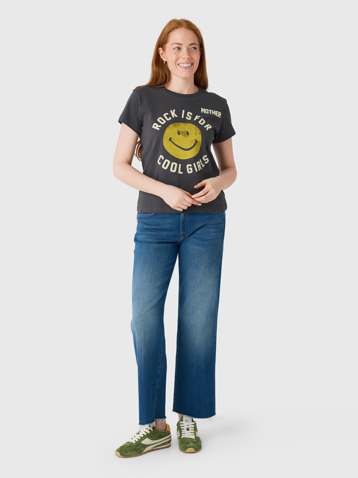 Mother Women's The Mid Rise Rambler Flood Fray Jean