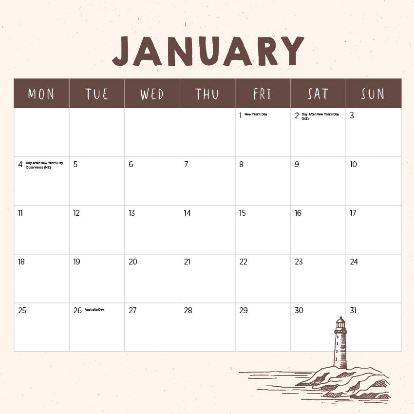 The Happy Quokka Calendar 2027