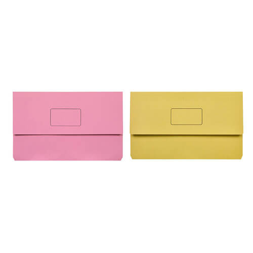 Marbig Slimpick Document Wallet (Foolscap) - Yellow