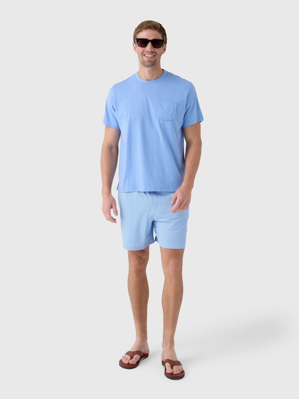 Southern Tide Men's Seersucker Stripe Maritime Swim Trunk