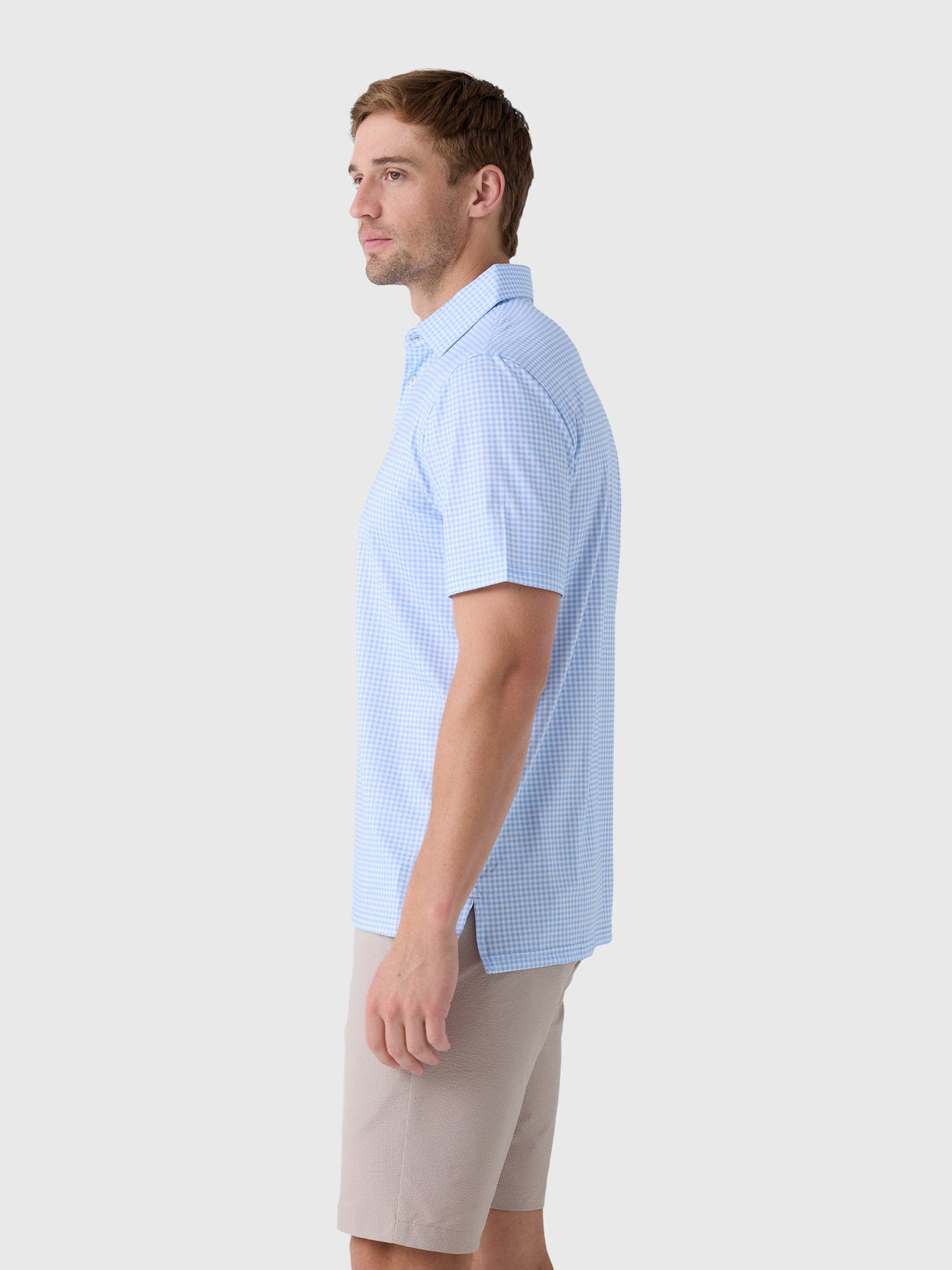 Southern Tide Men's Driver Island View Gingham Printed Polo