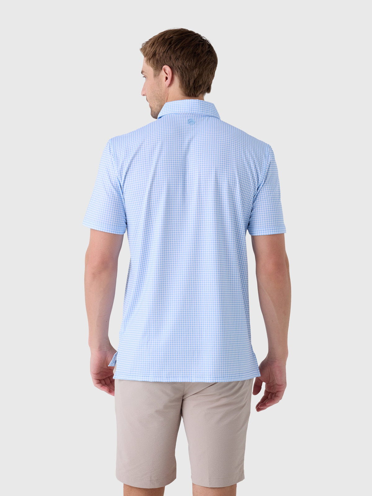 Southern Tide Men's Driver Island View Gingham Printed Polo