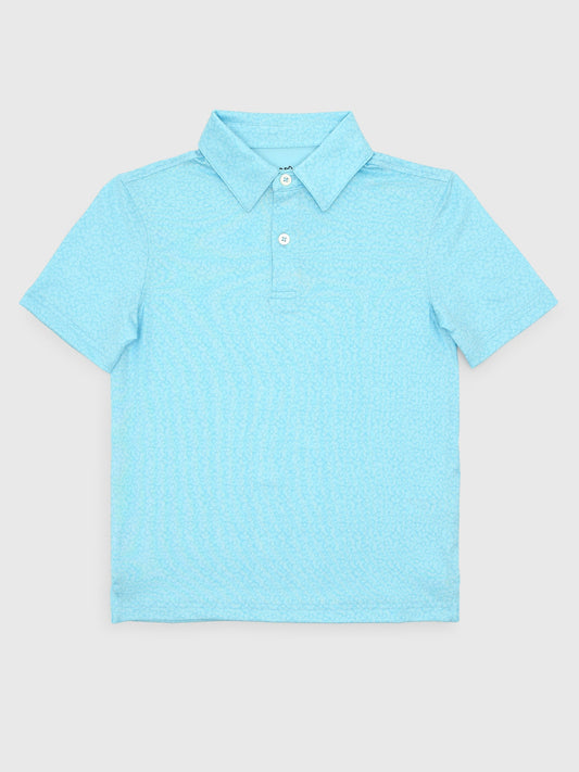 Southern Tide Boys' Driver Paradise Shores Printed Performance Polo