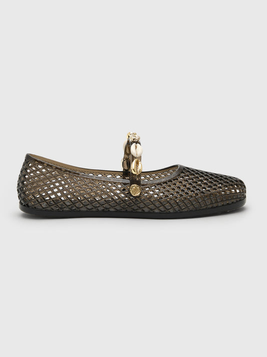 Ancient Greek Sandals Women's Iro Shells Jelly Flat