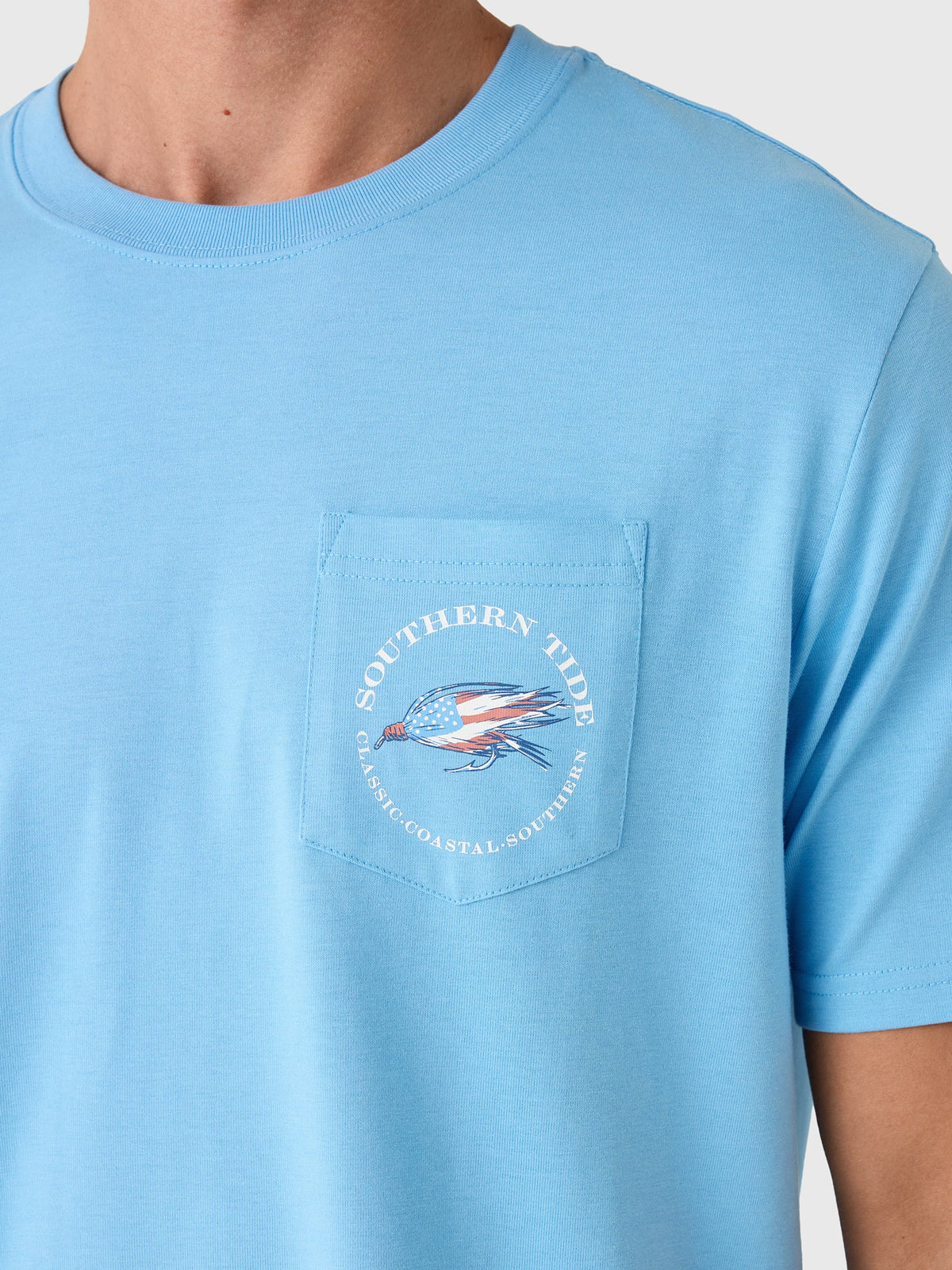 Southern Tide Men's Americana Trout Basket Short Sleeve T-Shirt