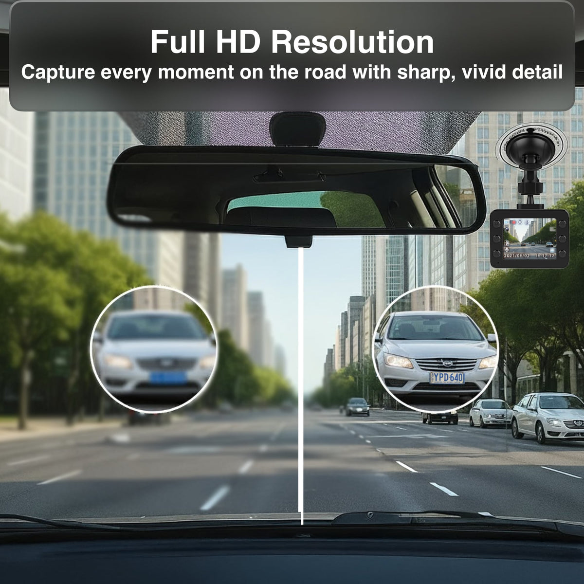 Laser Full HD Dash Camera with 2.5 Inch Display