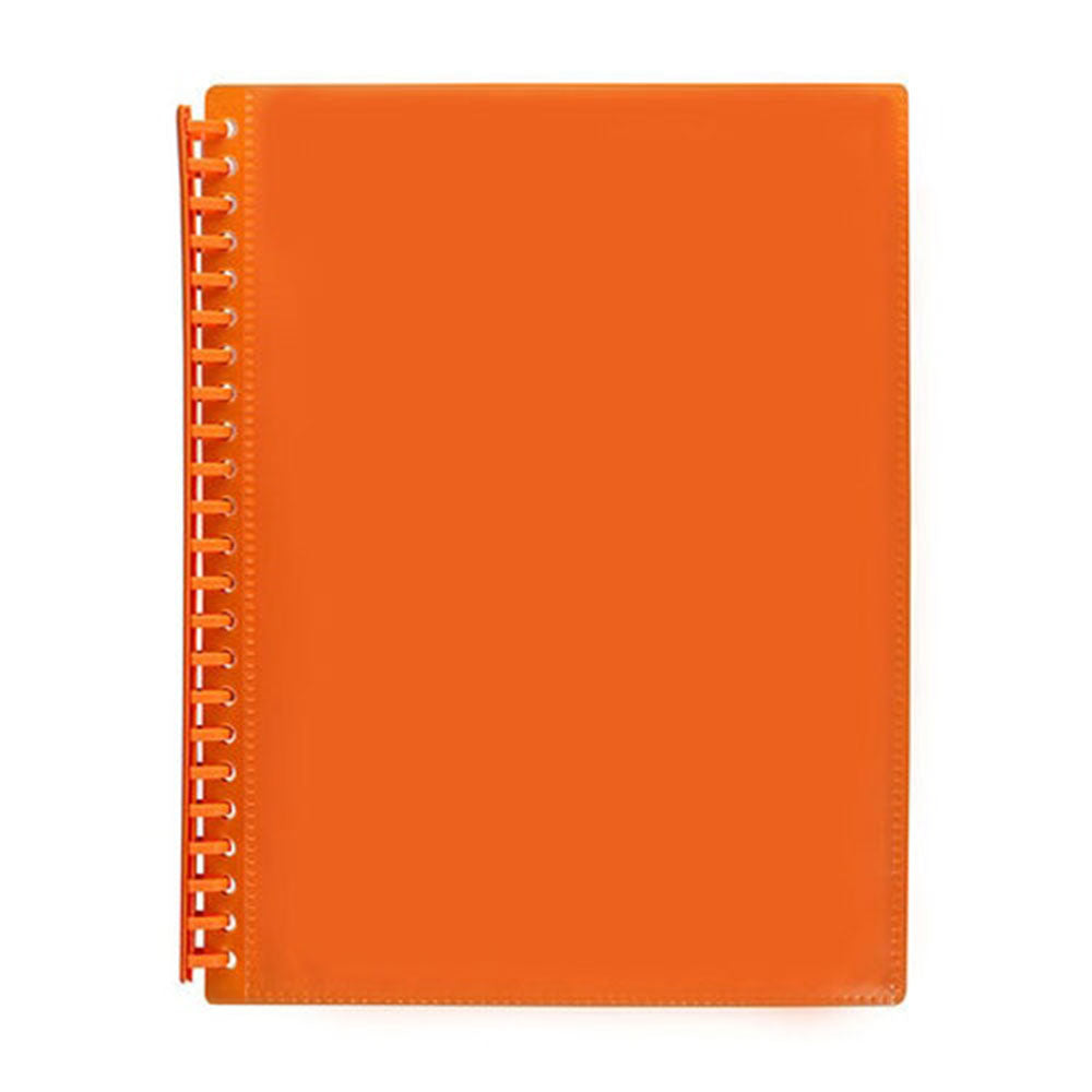 Marbig A4 Refillable 20P Insert Cover Display Book - Orange