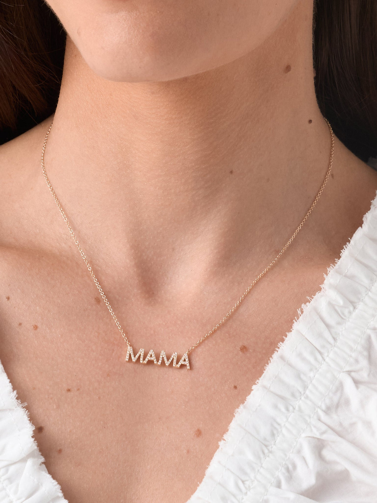 Francie B. Mama Diamond Necklace