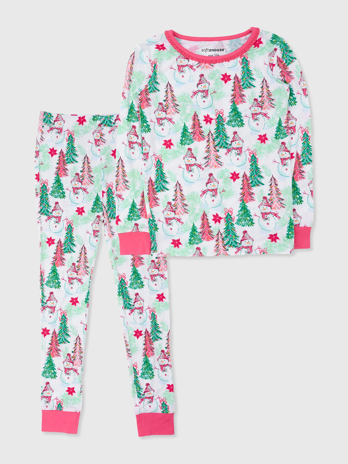 Rufflebutts Girls' Ruffle Long Sleeve Pajama Set