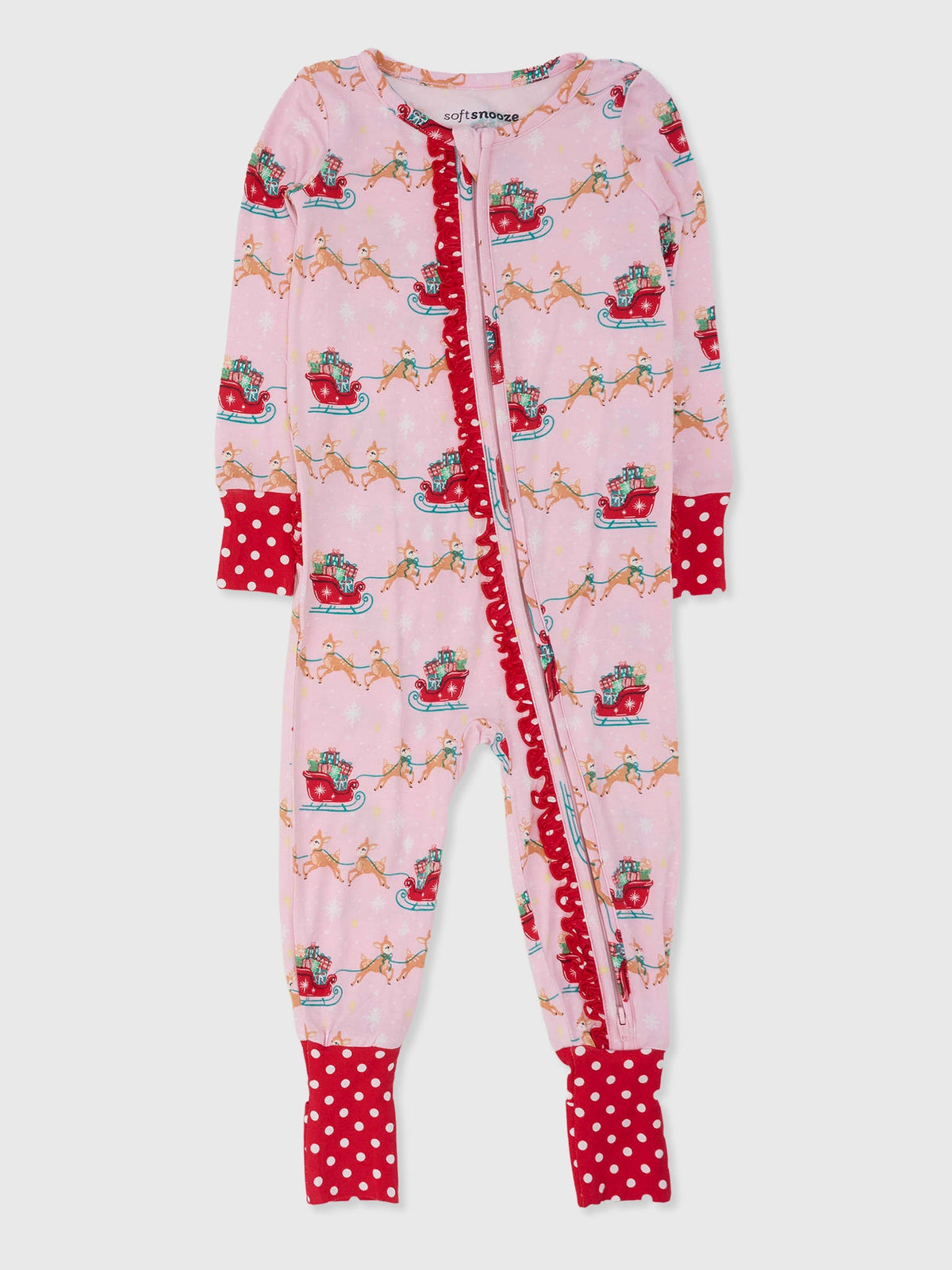 Rufflebutts Baby Girls' Convertible One Piece Pajama