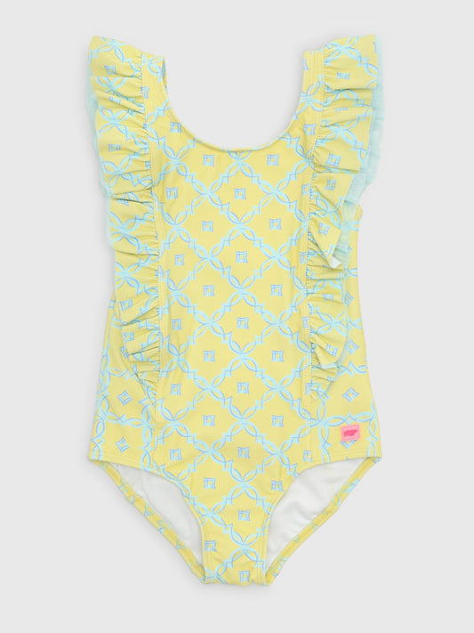 Rufflebutts Girls' Waterfall One-Piece Swimsuit