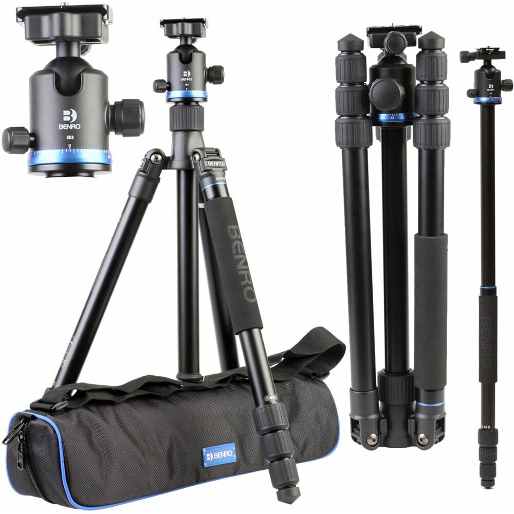 Benro iFoto Aluminum Tripod Kit B2 Ball Head with Twist Lock 165cm