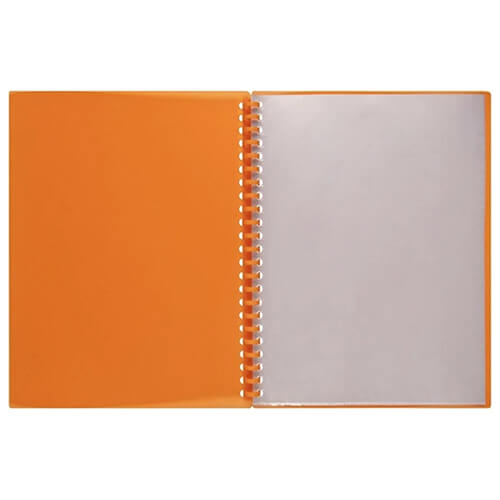 Marbig Refillable Display Book A4 (Translucent) - Orange