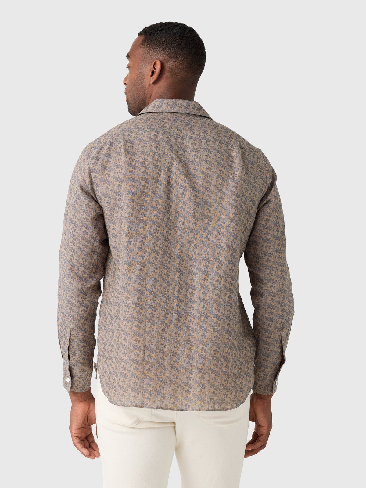 Maria Santangelo Men's Pattern Woven Camp Shirt