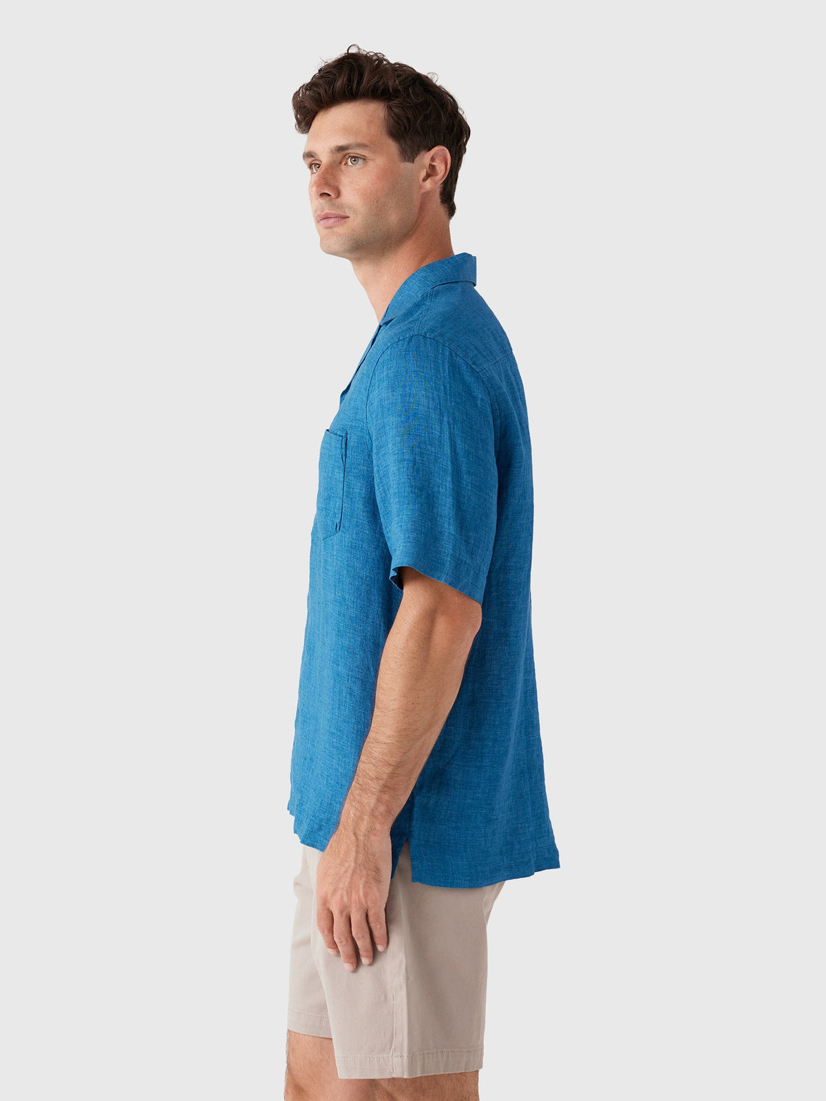 Frescobol Carioca Men's Angelo Linen Shirt