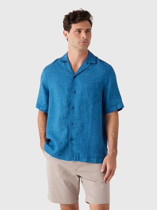 Frescobol Carioca Men's Angelo Linen Shirt